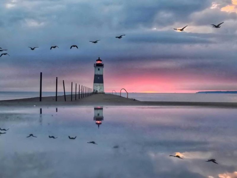North Pier Light_Credit to Lake Erie Lights of PA