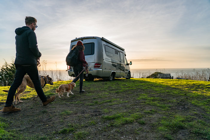 Couple RVing